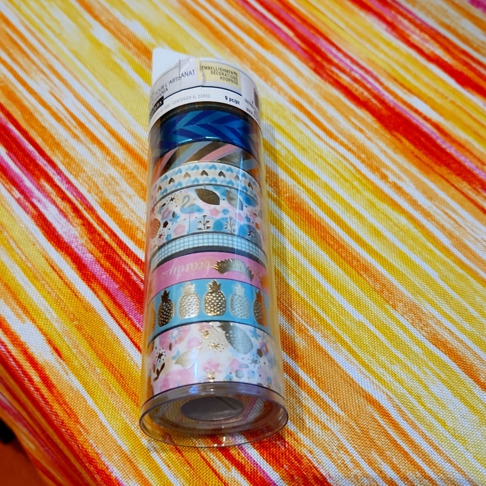 BARELY USED 9 RECOLLECTIONS WASHI TAPE